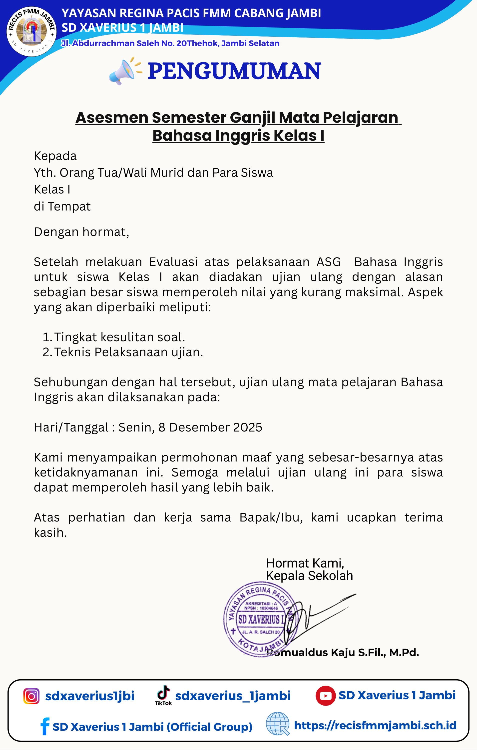 Surat Pemberitahuan